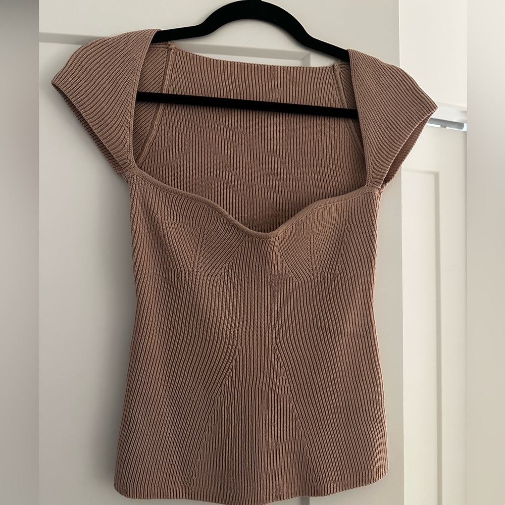 Source Unknown Ribbed Knit Top